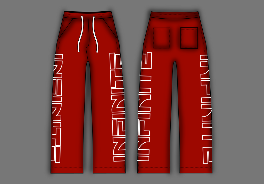 RED “INFINITE” SWEATS